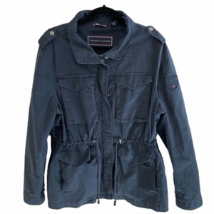 𝅺🎀 Tommy Hilfiger Utility jacket, with 6 front pockets, drawstring waist, S…
